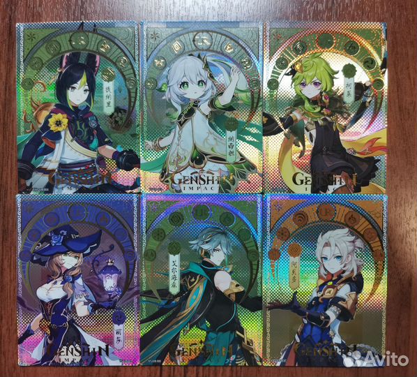 Геншин коллекционные карточки