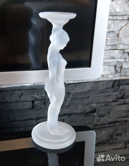 Подсвечник Гусь хрустальный