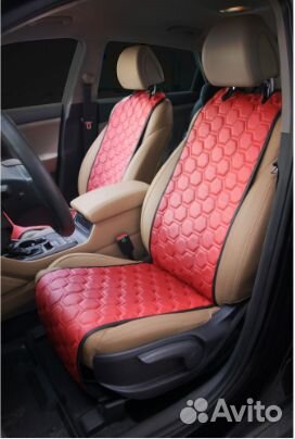 Накидки Алькантара, передние (2 шт.), экокожа