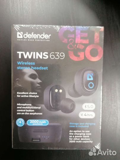 Беспроводные наушники Defender