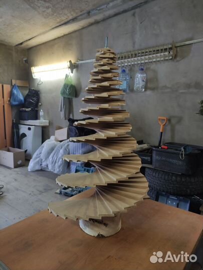 Ëлка искусственная, новогодняя, деревянная