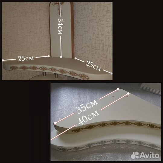 Угловая полка для икон