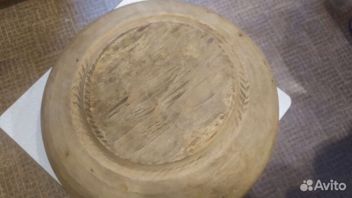 Таз деревянный + топорик для рубки капусты