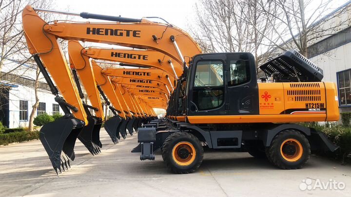 Колёсный экскаватор HENGTE HT215W, 2023