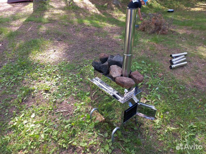 Печь походная для бани или палатки