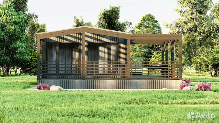 Модульный дом в современном стиле