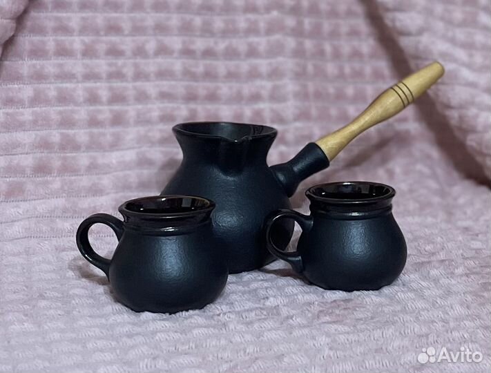 Турка и чашки для кофе