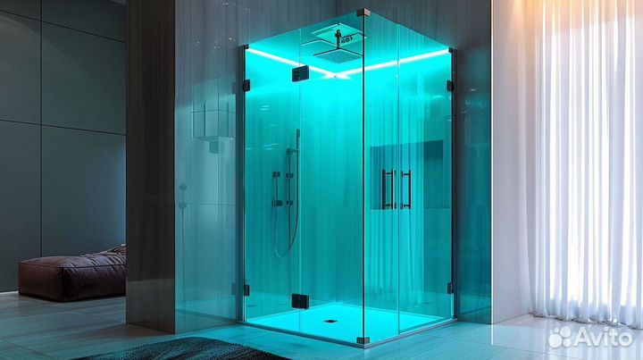 Стеклянное ограждение для ванны