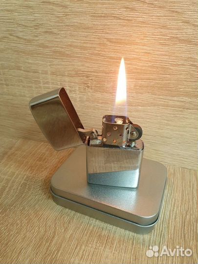 Зажигалка zippo серебро