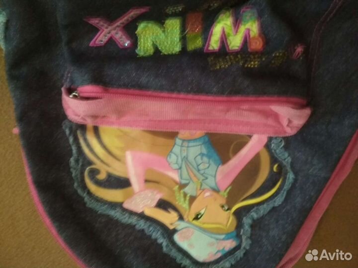Рюкзак девочке выс 30см джинсов хорош сост