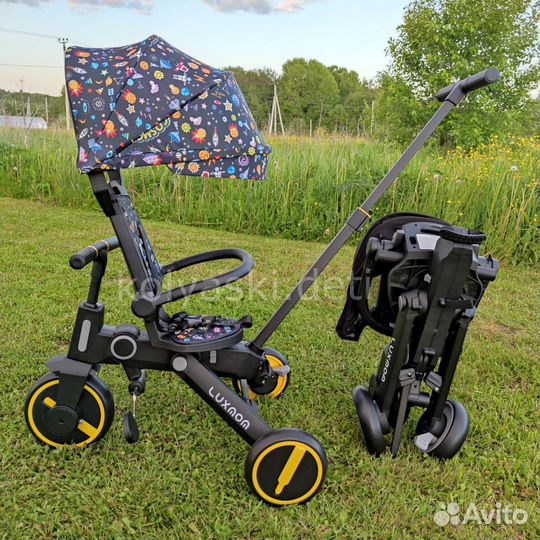 Детский складной велосипед Luxmom 368 космос