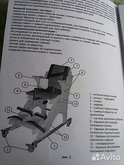 Опора для сидения