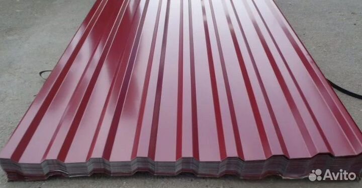 Профнастил профлист мп20 красный