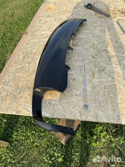 Накладка на задний бампер audi a4 b8