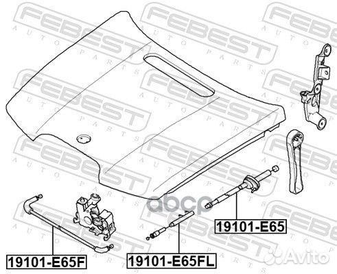 Трос открывания капота BMW E65 19101E65 Febest