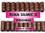 Конденсаторы Hi-End аудио Elna Silmic II, RA3, RE3
