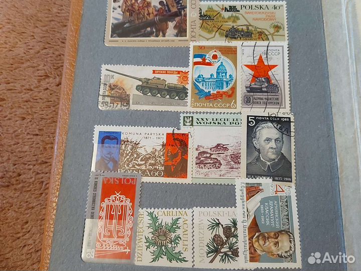 Марки почтовые польские и советские