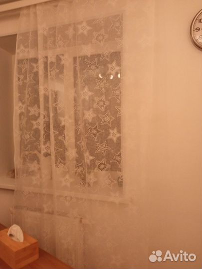 Бронь тюль Икеа Тересе (звезды) 145х242 (подрезаны