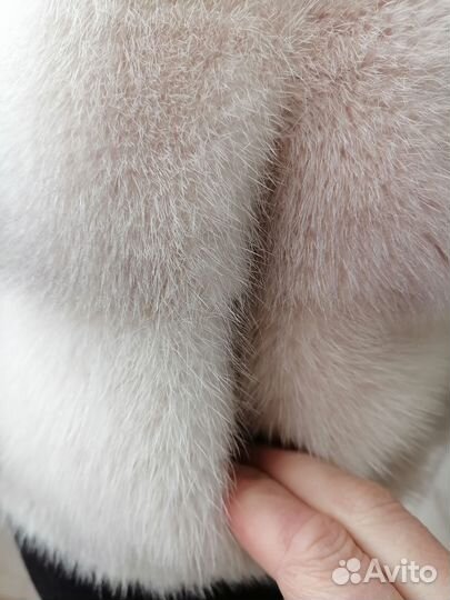 Шуба норковая балеро с капюшоном