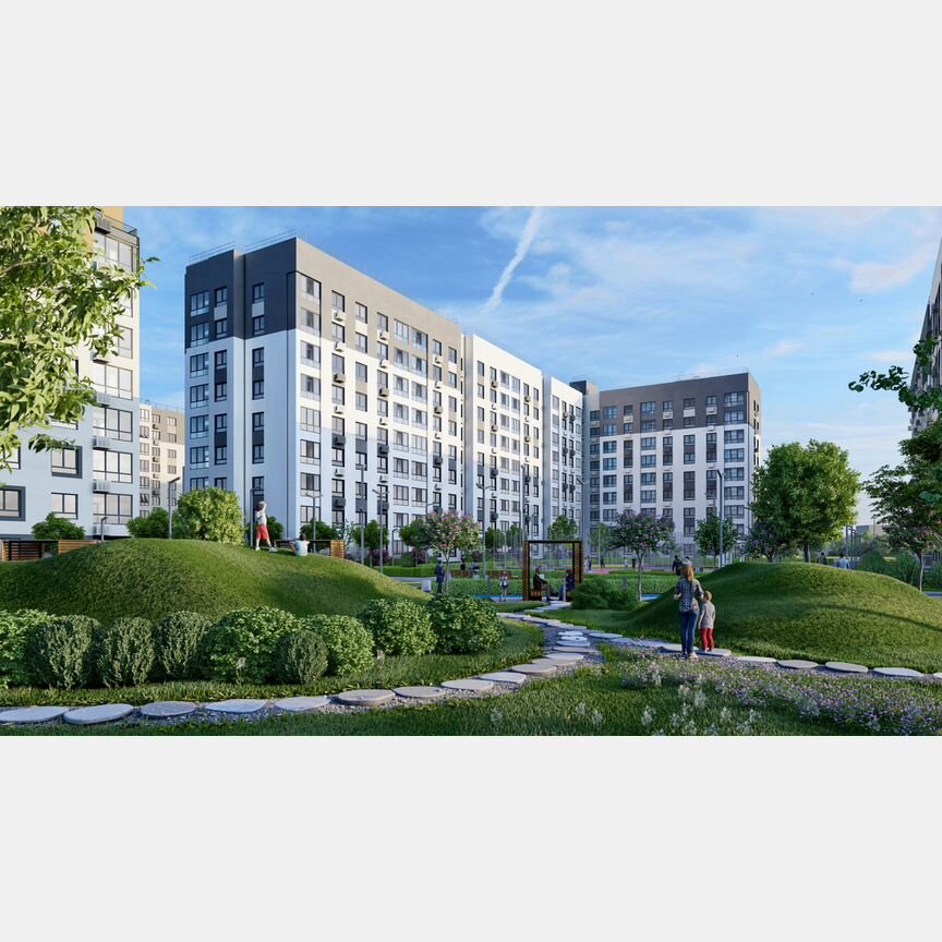 2-к. квартира, 60,9 м², 7/9 эт.