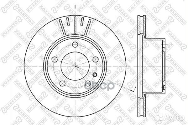 6020-1513V-SX диск тормозной передний BMW E28