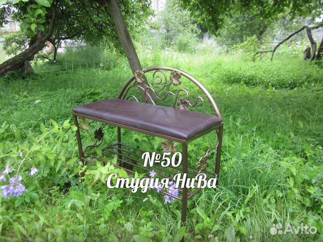 Кованая банкетка №50