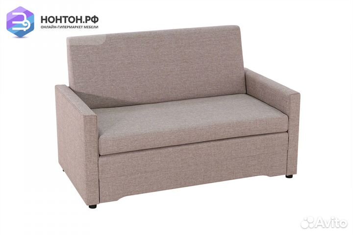 Диван выкатной Виктория-5 с кантом светло-бежевый