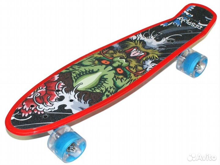 Скейтборд светящиеся колеса