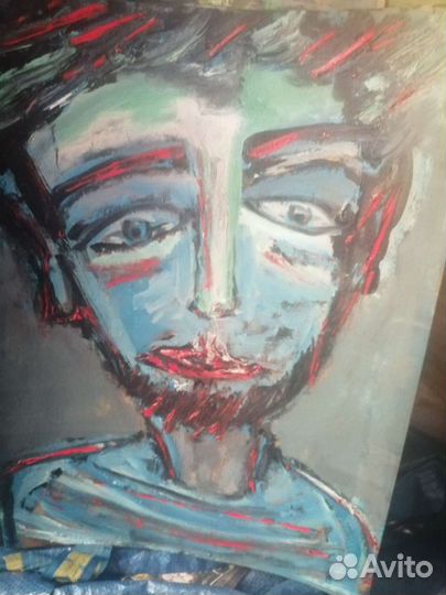 Картина мальчик в голубом