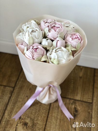 Букет из зефира ручной работы