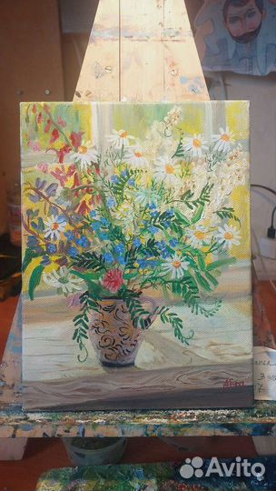 Картина маслом букет