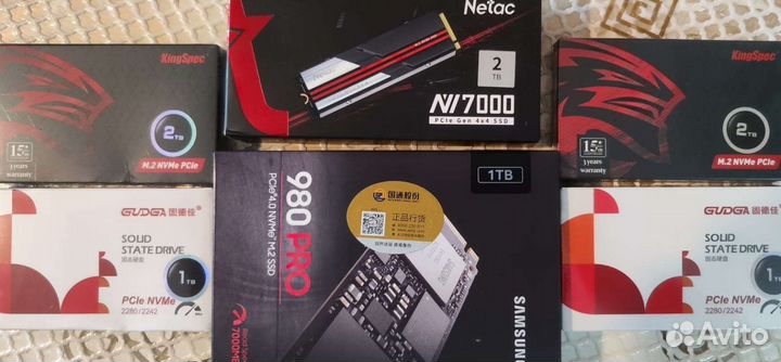 SSD M2 120гб, 256гб, 500гб, 1тб, 2тб