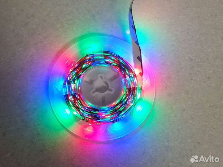 Светодиодная лента 5м комплект новый RGB