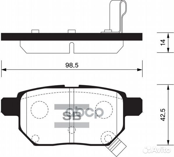 Колодки тормозные задние SP2094 Sangsin brake