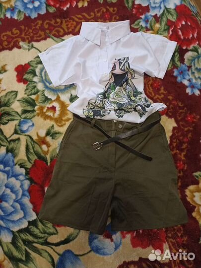 Шорты+блуза