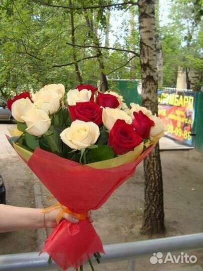 Цветы розы букет