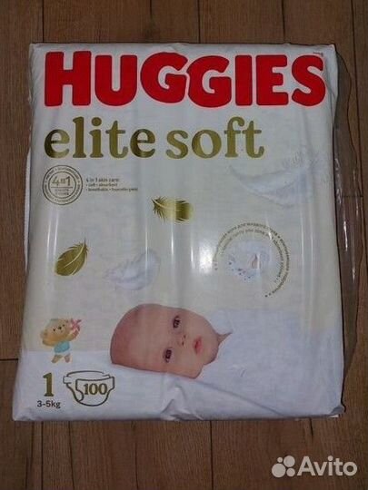 Подгузники huggies elite soft 1