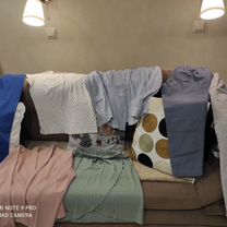 Купальник розово белый