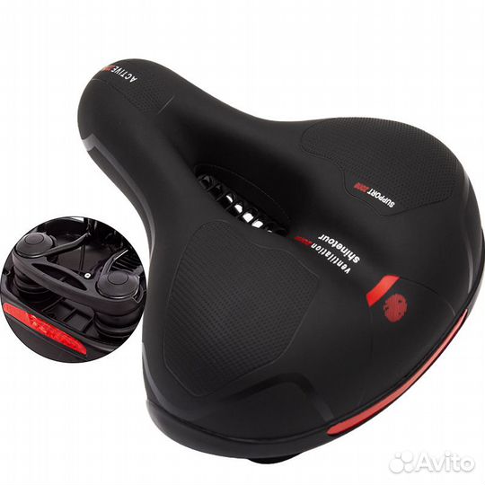 Комфортное гелевое вело седло - Широкое/Мягкое