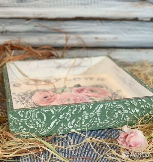 Поднос деревянный