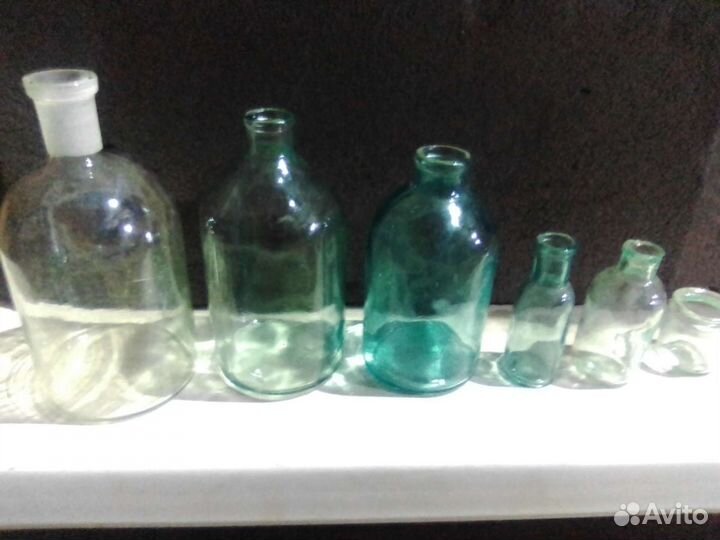 Пузырьки аптекарские старинные