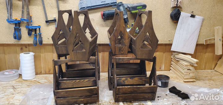 Ящик деревянный подарочный