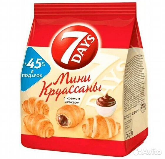 Круассан 7 Дейс (7Days) Мини с кремом Какао 105г
