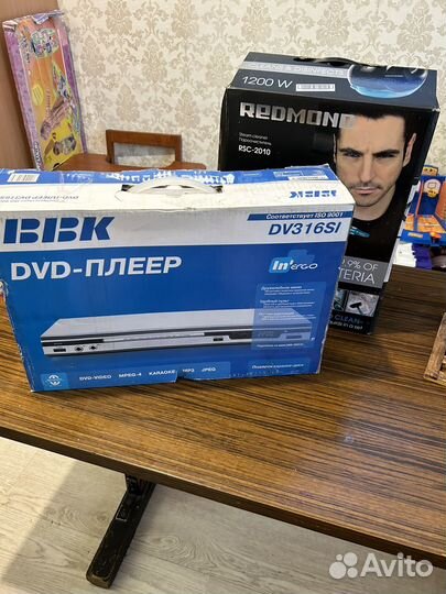 Dvd плеер bbk (+пароочиститель)