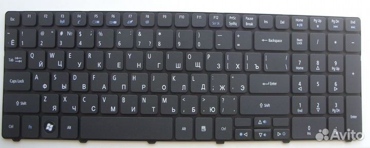 Клавиатура для ноутбука Acer 5810T черная