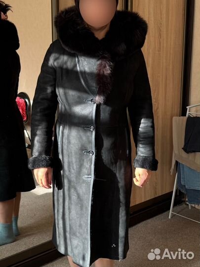 Дубленка натуральная женская черная