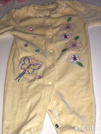 Пакет одежы на девочку 0-3 мес