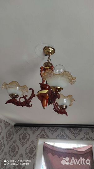 Люстра потолочная бу