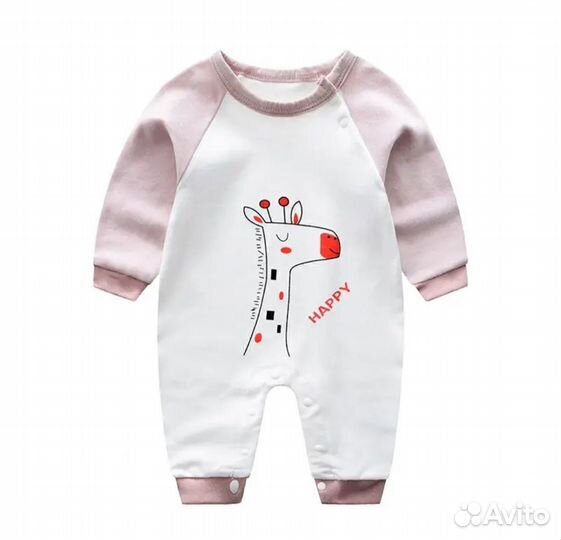 Комбинезон слип 74 80 с открытыми ножками