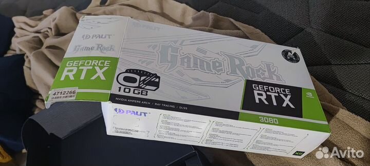 Видеокарта Palit rtx 3080 gamerock 10gb